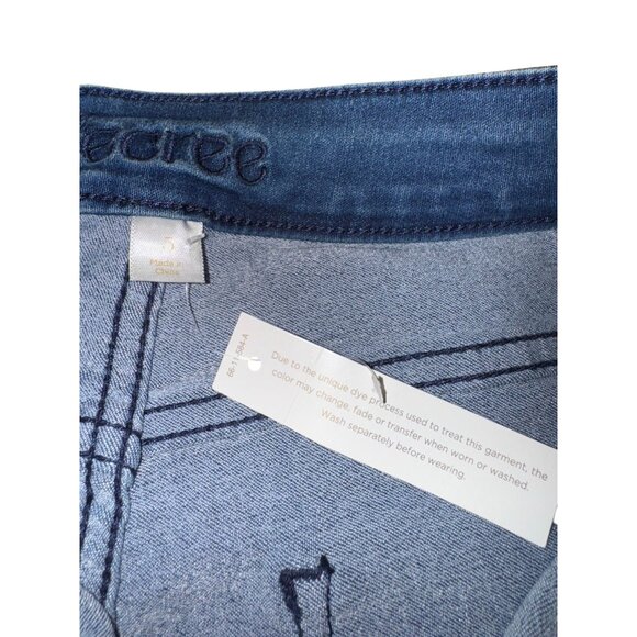 New Hi Rise Faded Blue Denim Jeans From Decree Size 5 - Picture 7 of 9